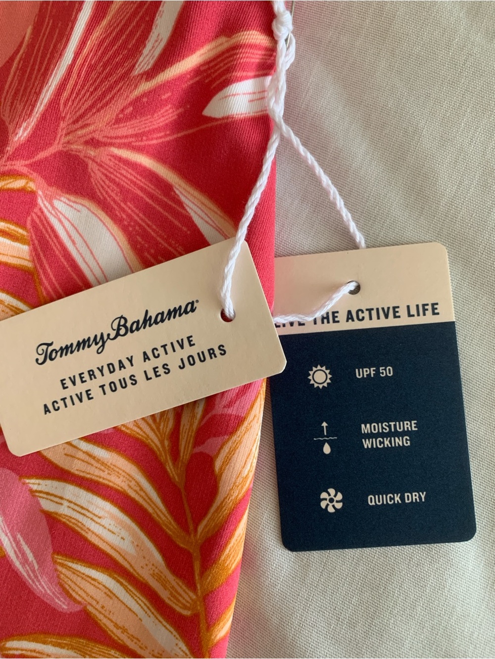 Tommy Bahama Everyday Active Pink Tropical Skort Matching Visor Set S NWT - Picture 2 of 12